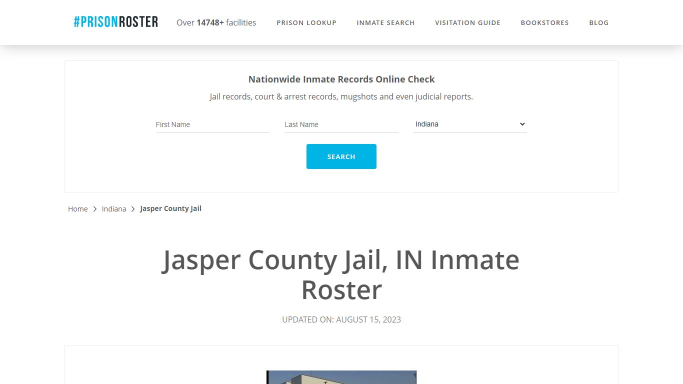 Jasper County Jail, IN Inmate Roster - Prisonroster
