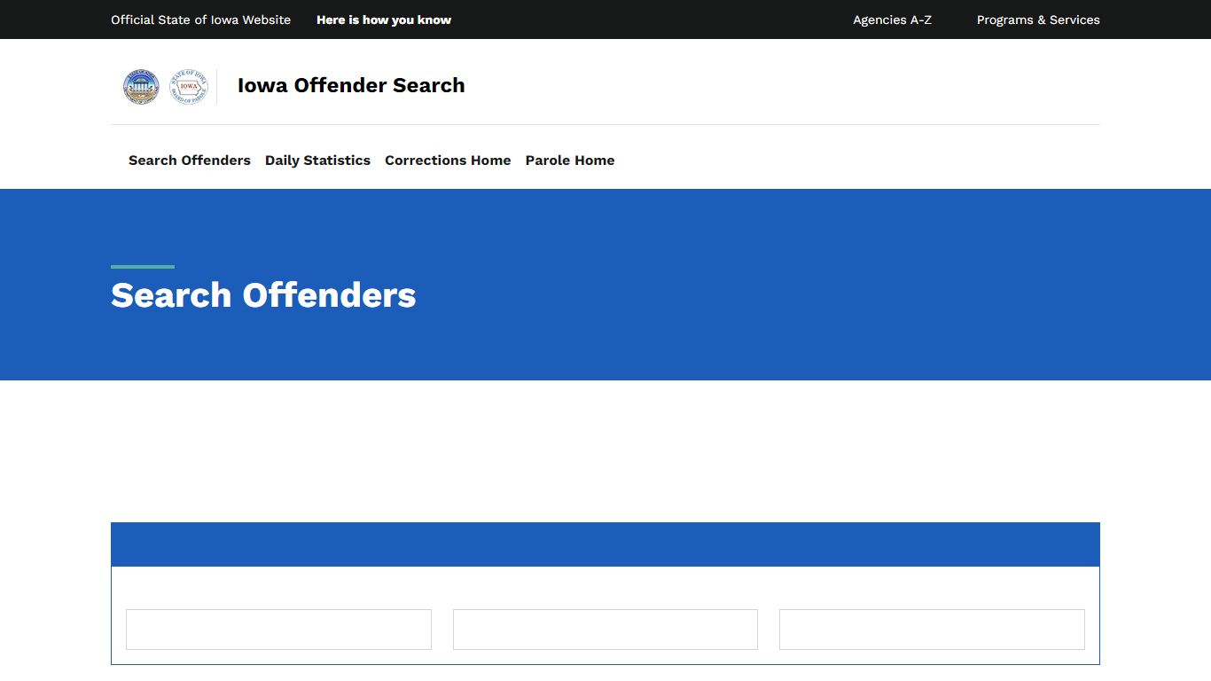 Search Offender - DOC Offender