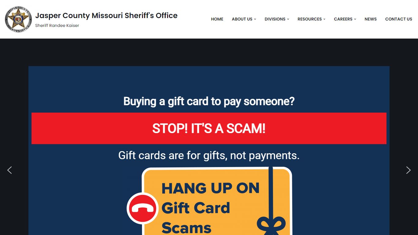 Jasper County Missouri Sheriff’s Office – Sheriff Randee Kaiser