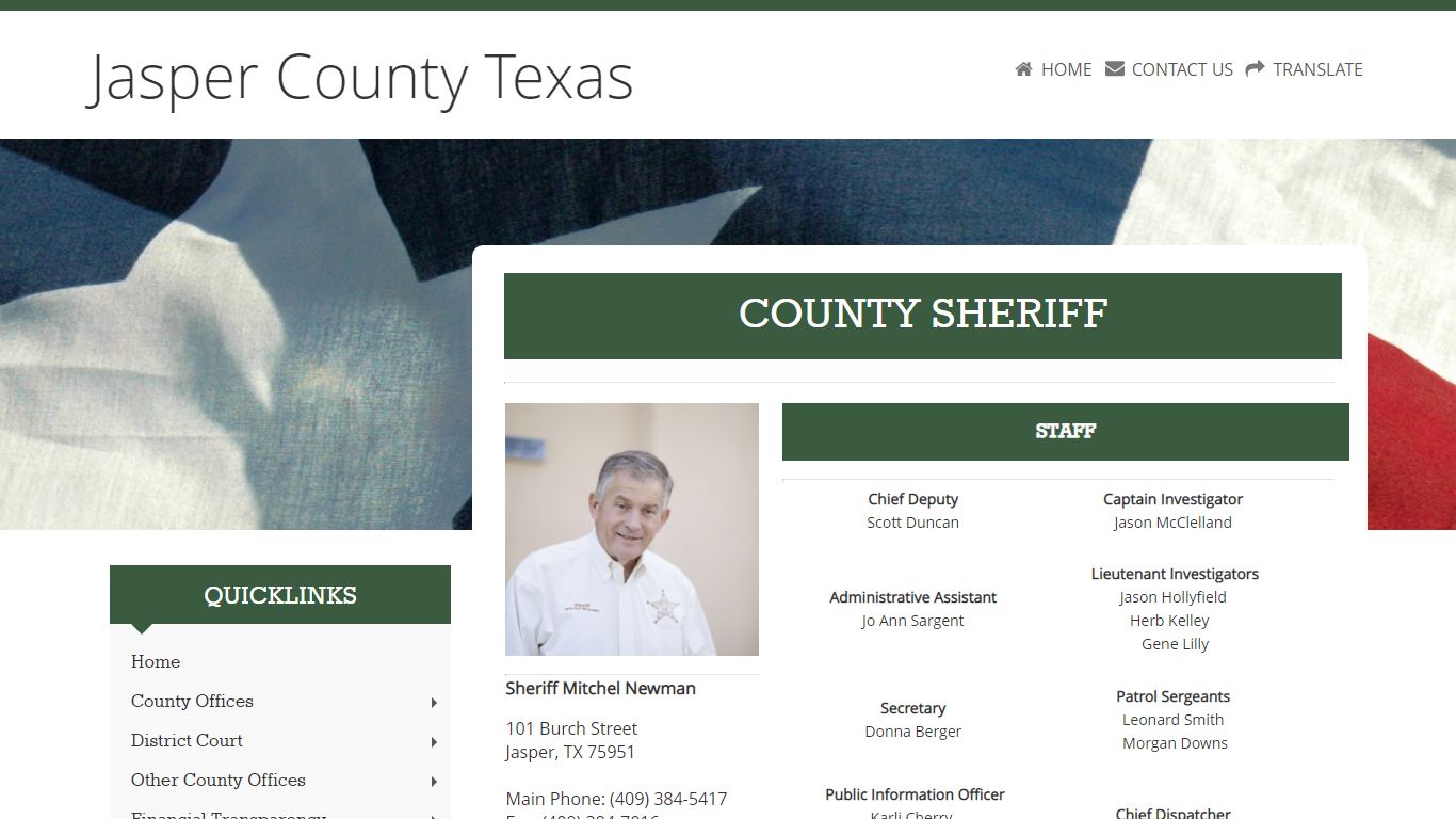 Welcome to the Jasper County, TX Homepage