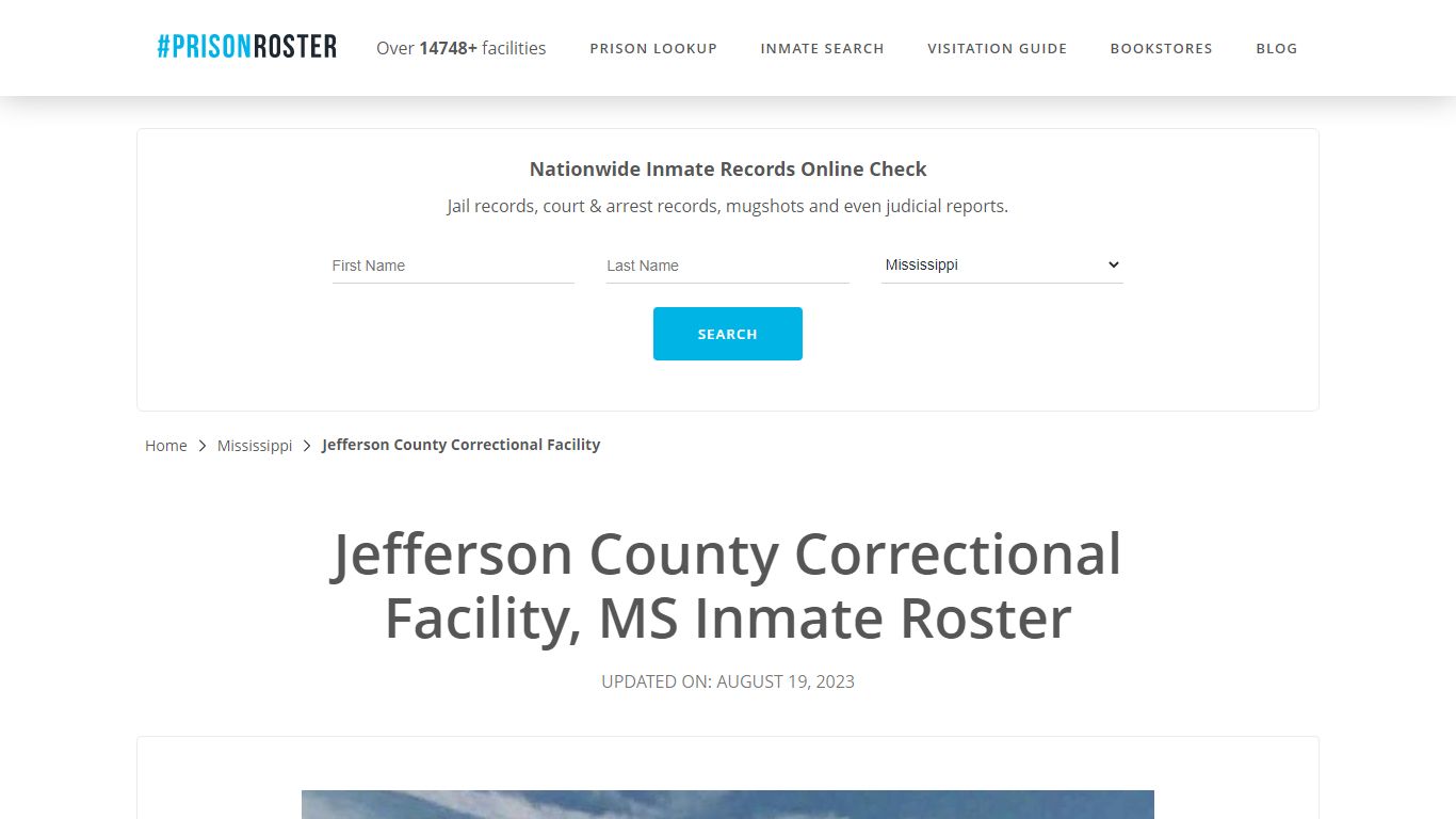 Jefferson County Correctional Facility, MS Inmate Roster - Prisonroster