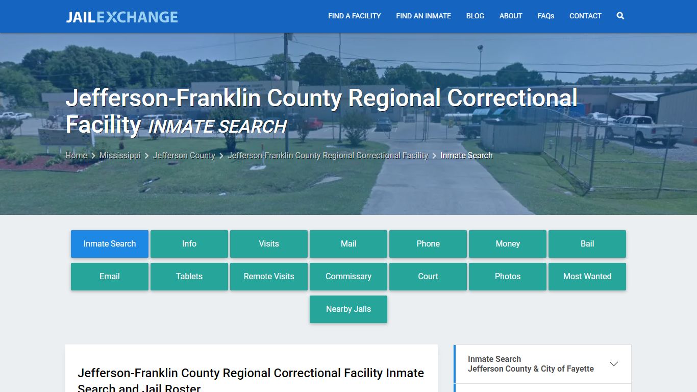 Jefferson-Franklin County Regional Correctional Facility Inmate Search