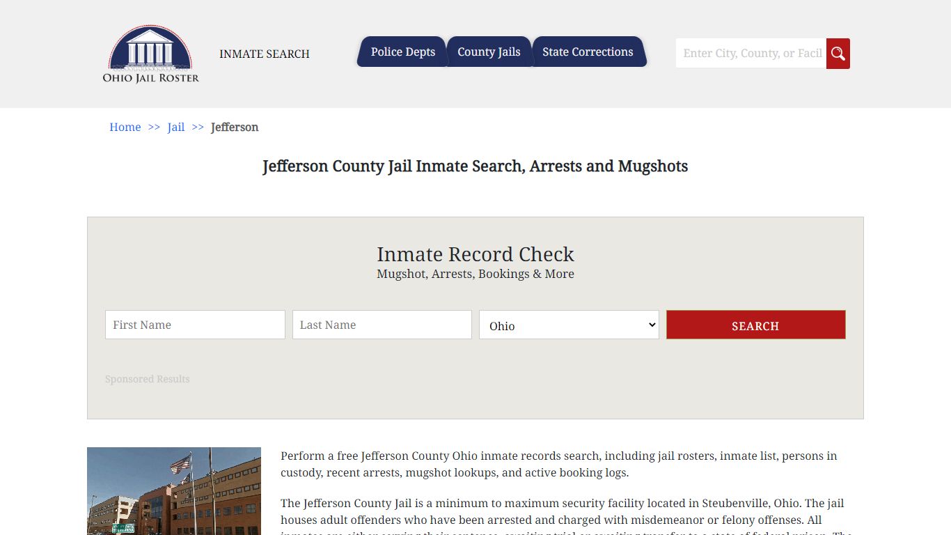 Jefferson County Jail Inmate Search, Arrests and Mugshots