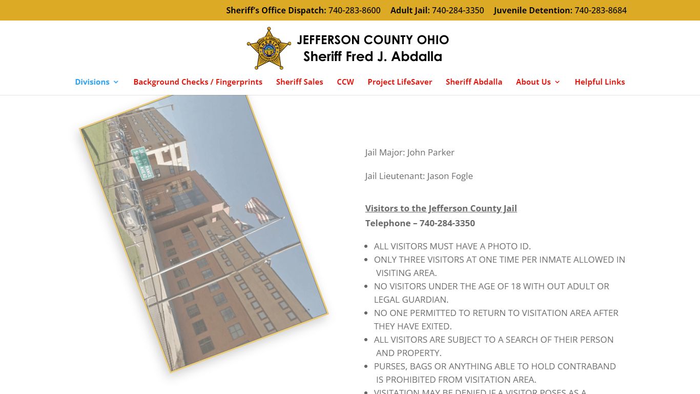 Jail Administration | Jefferson County Sheriffs Office