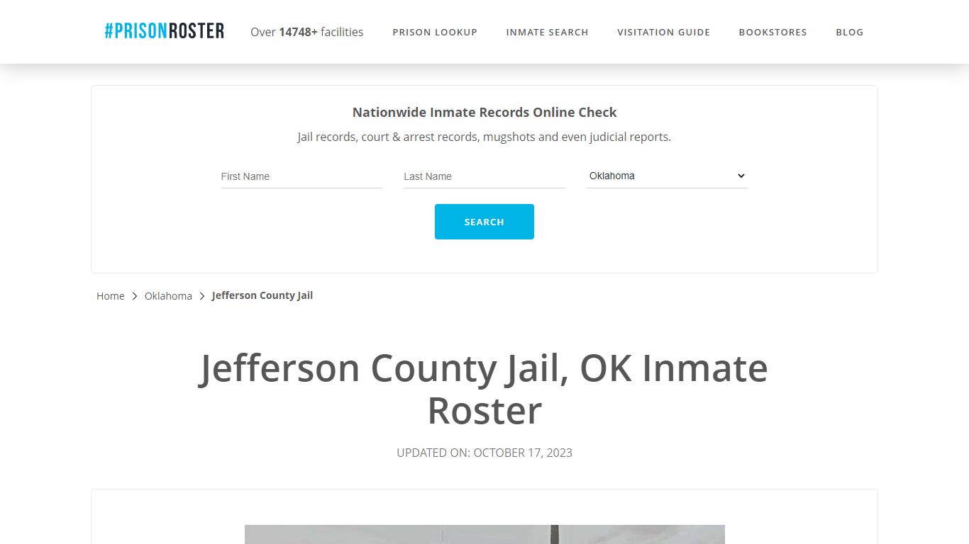 Jefferson County Jail, OK Inmate Roster - Prisonroster