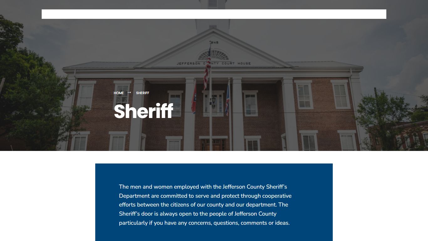 Sheriff – Jefferson County Government