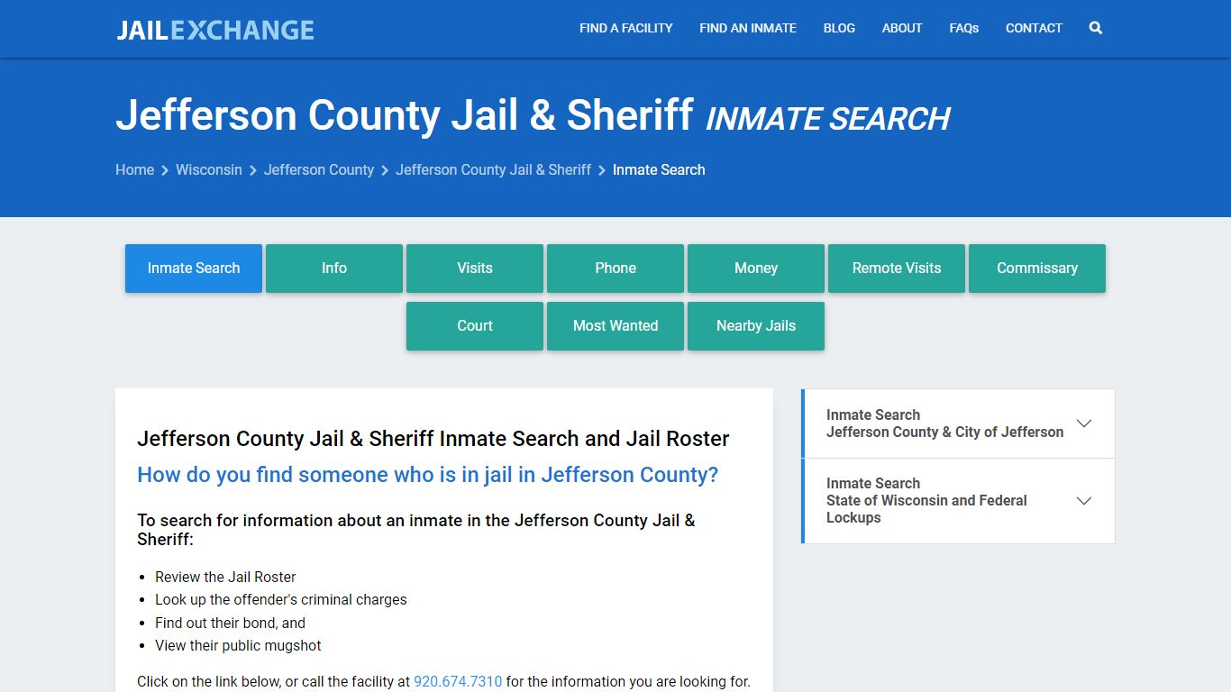 Jefferson County Jail & Sheriff Inmate Search - Jail Exchange