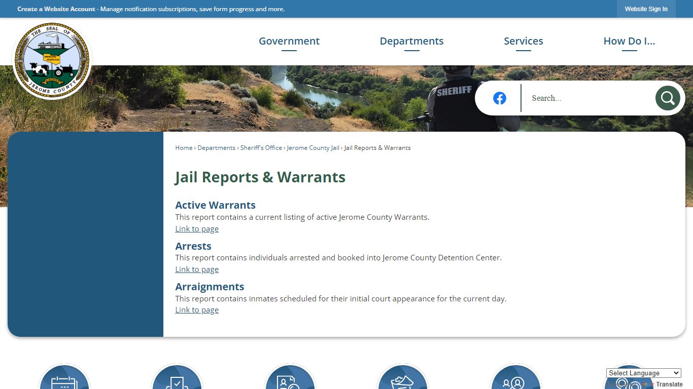 Jail Reports & Warrants | Jerome County, ID
