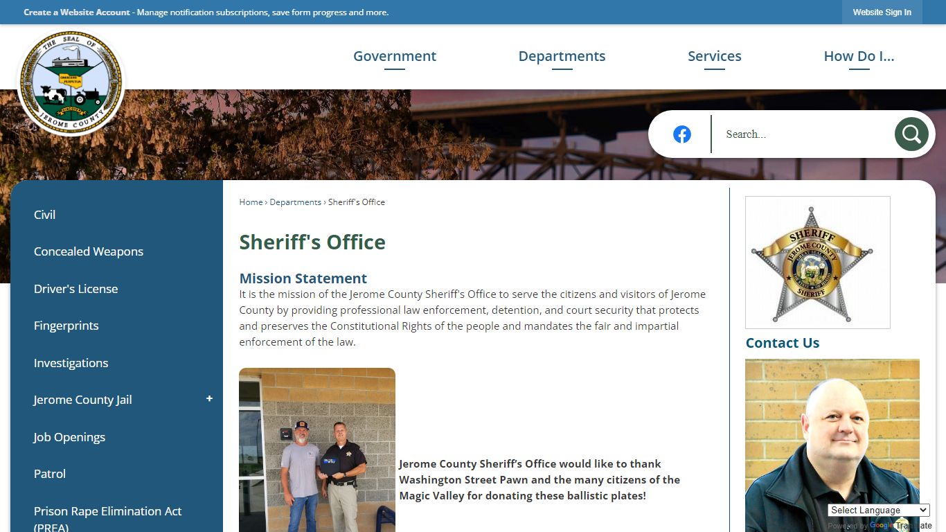 Sheriff's Office | Jerome County, ID