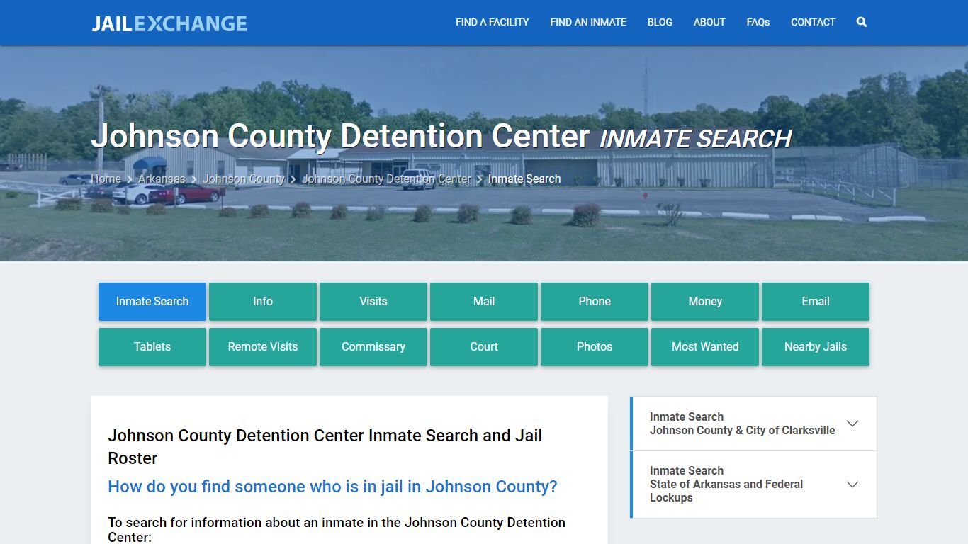 Johnson County Detention Center Inmate Search - Jail Exchange