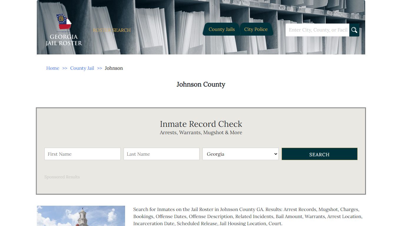 Johnson County | Georgia Jail Inmate Search