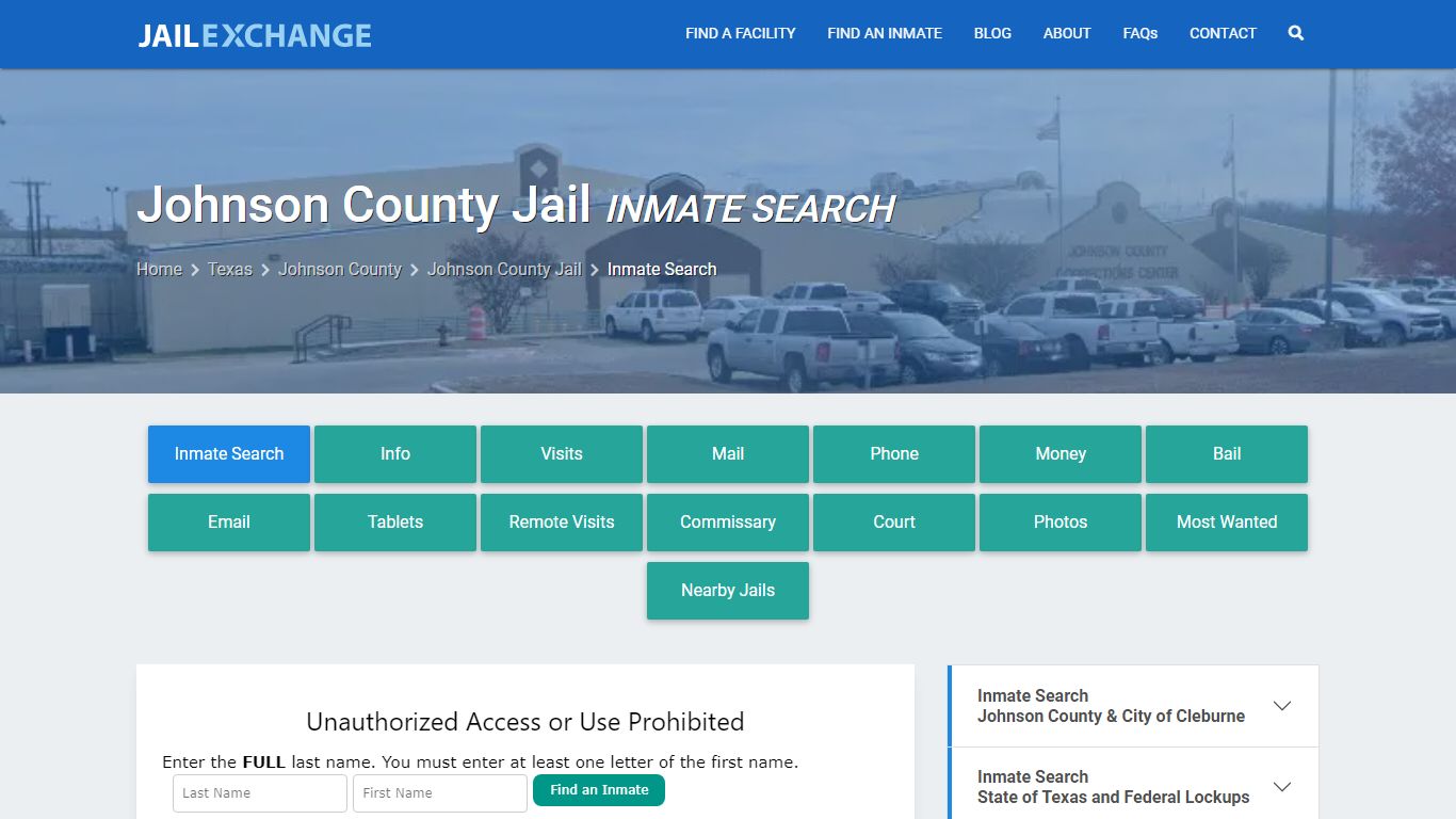 Inmate Search: Roster & Mugshots - Johnson County Jail, TX