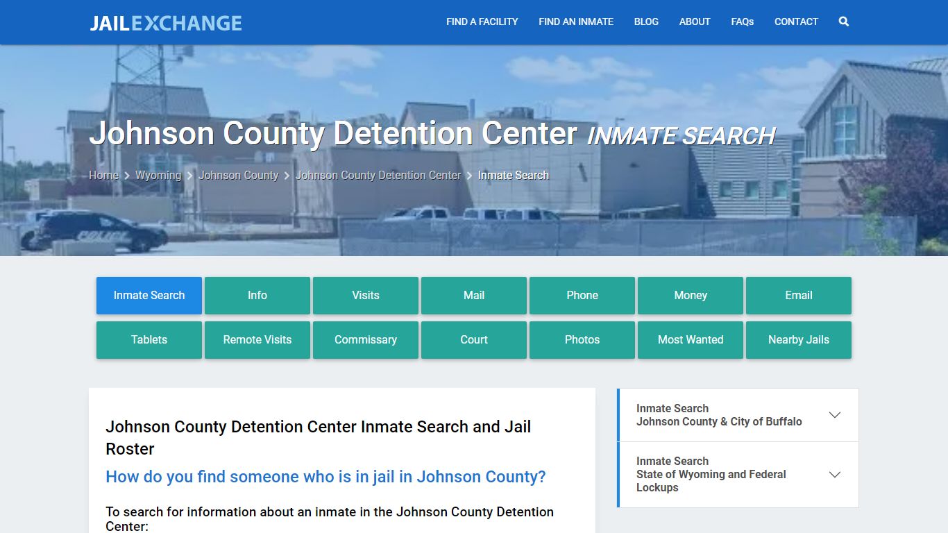 Johnson County Detention Center Inmate Search - Jail Exchange