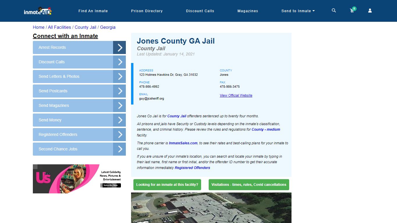 Jones County GA Jail - Inmate Locator - Gray, GA