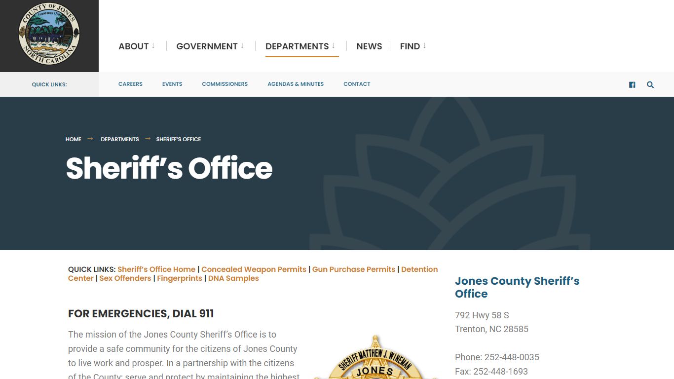 Sheriff’s Office – Jones County, North Carolina | Official Website