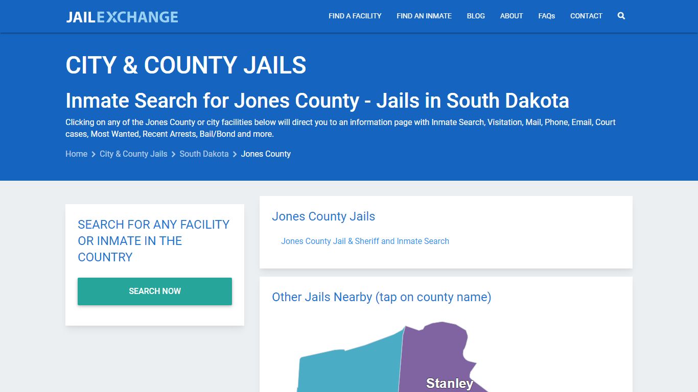 Inmate Search for Jones County | Jails in South Dakota - Jail Exchange