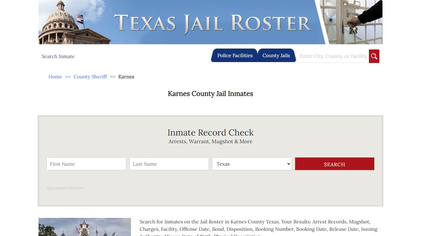 Karnes County Jail Inmates | Jail Roster Search