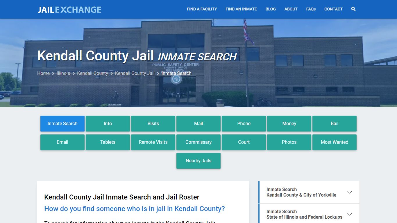 Inmate Search: Roster & Mugshots - Kendall County Jail, IL