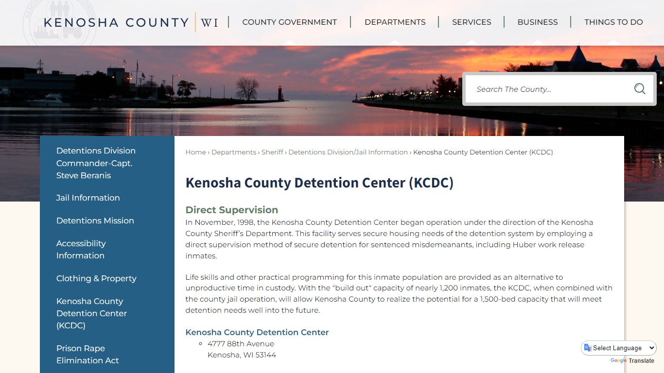 Kenosha County Detention Center (KCDC) | Kenosha County, WI - Official ...