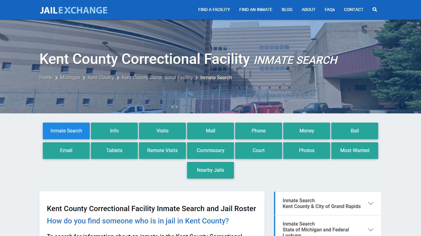 Kent County Correctional Facility Inmate Search - Jail Exchange