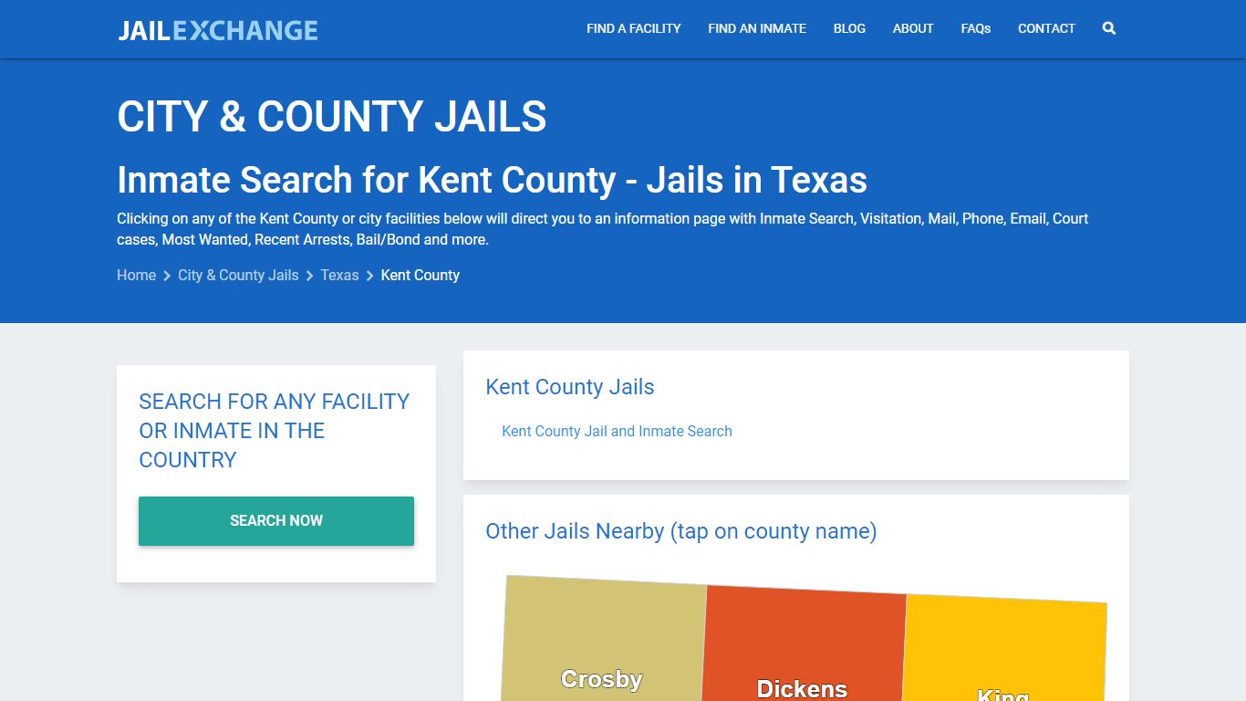 Inmate Search for Kent County | Jails in Texas - Jail Exchange