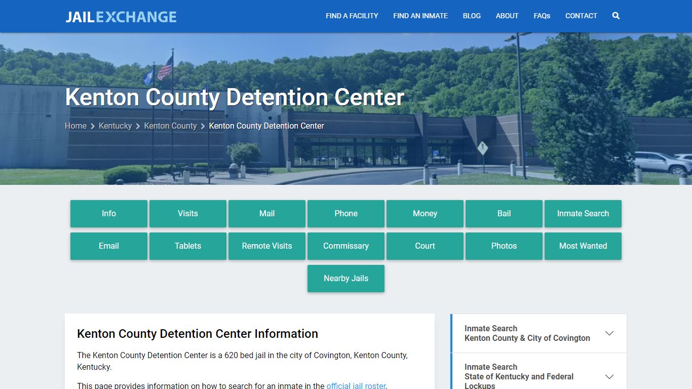 Kenton County Detention Center, KY Inmate Search, Information