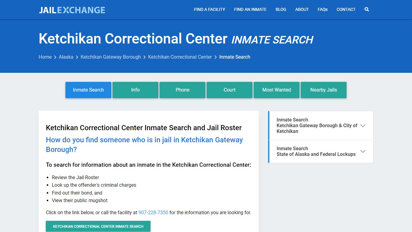Ketchikan Correctional Center Inmate Search - Jail Exchange