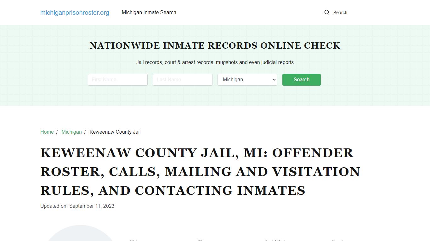 Keweenaw County Jail, MI: Inmate Search, Visitation & Contact Info