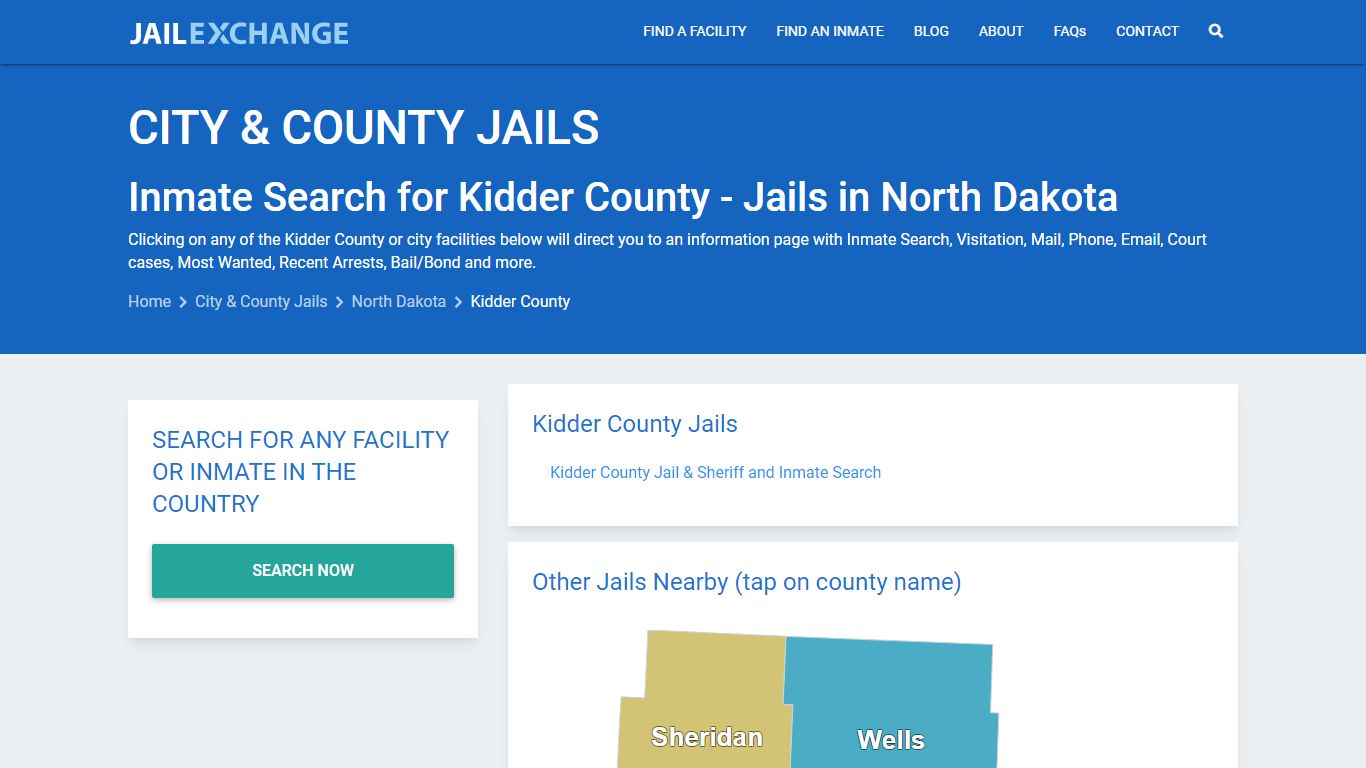 Inmate Search for Kidder County | Jails in North Dakota - Jail Exchange