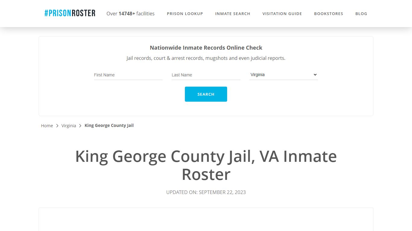 King George County Jail, VA Inmate Roster - Prisonroster