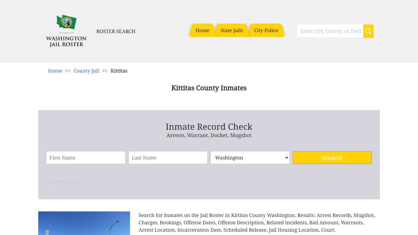 Kittitas County Inmates | Jail Roster Search