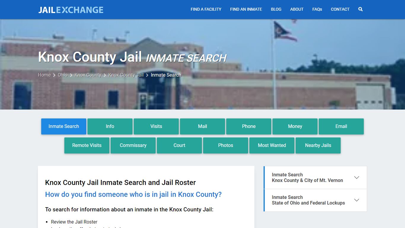 Knox County Jail Inmate Search - Jail Exchange