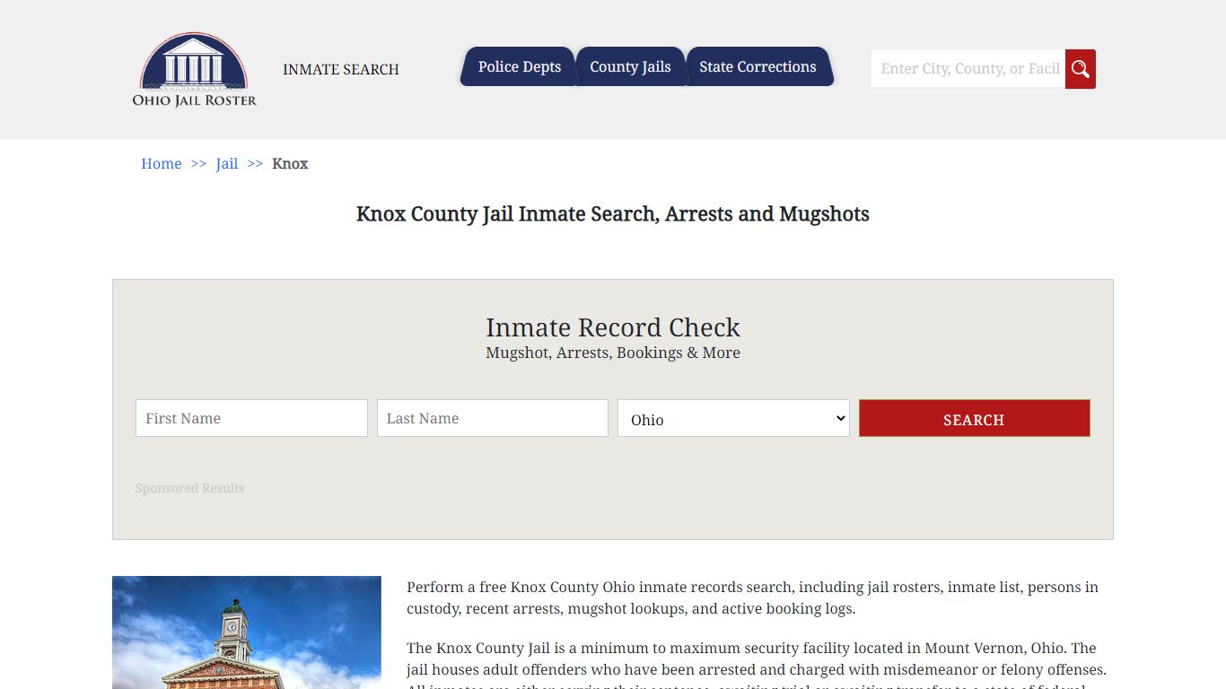 Knox County Jail Inmate Search, Arrests and Mugshots