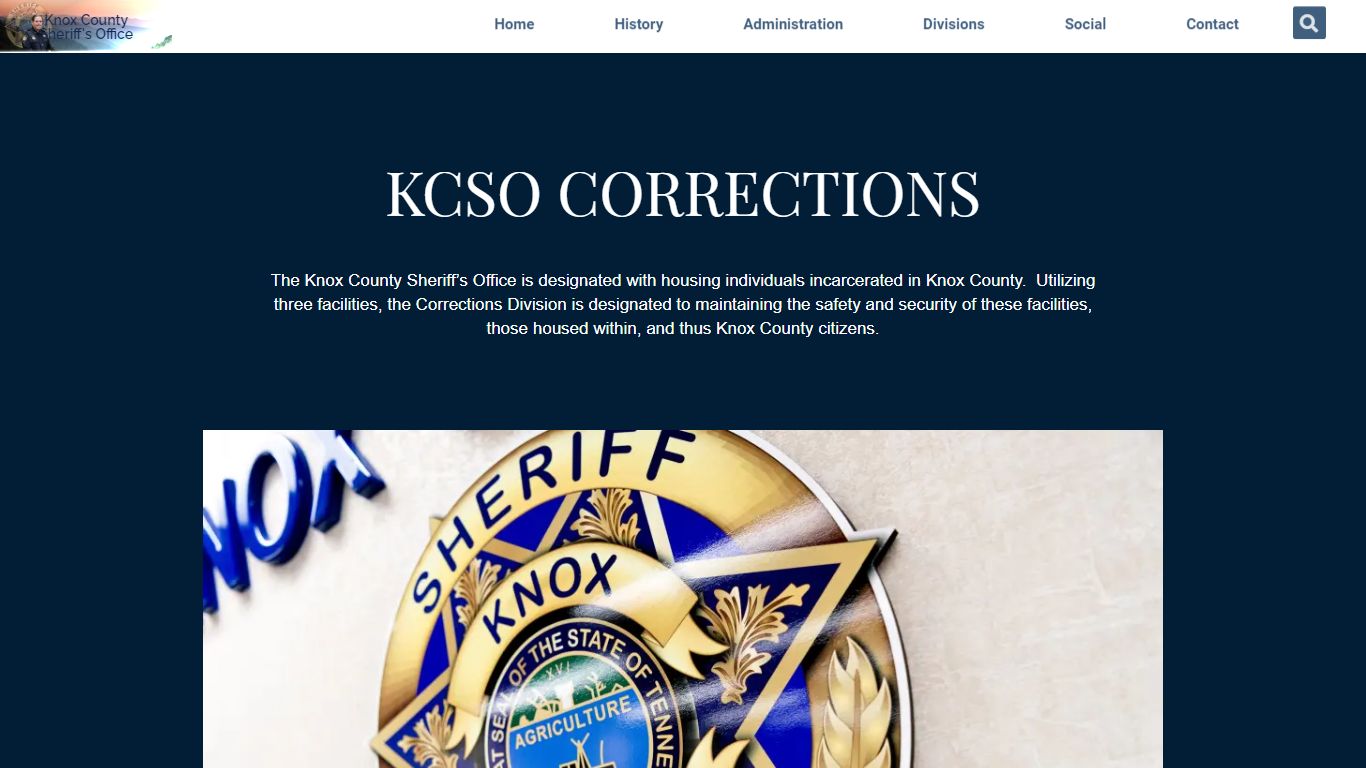 Corrections – Main - Knox County Sheriff Website
