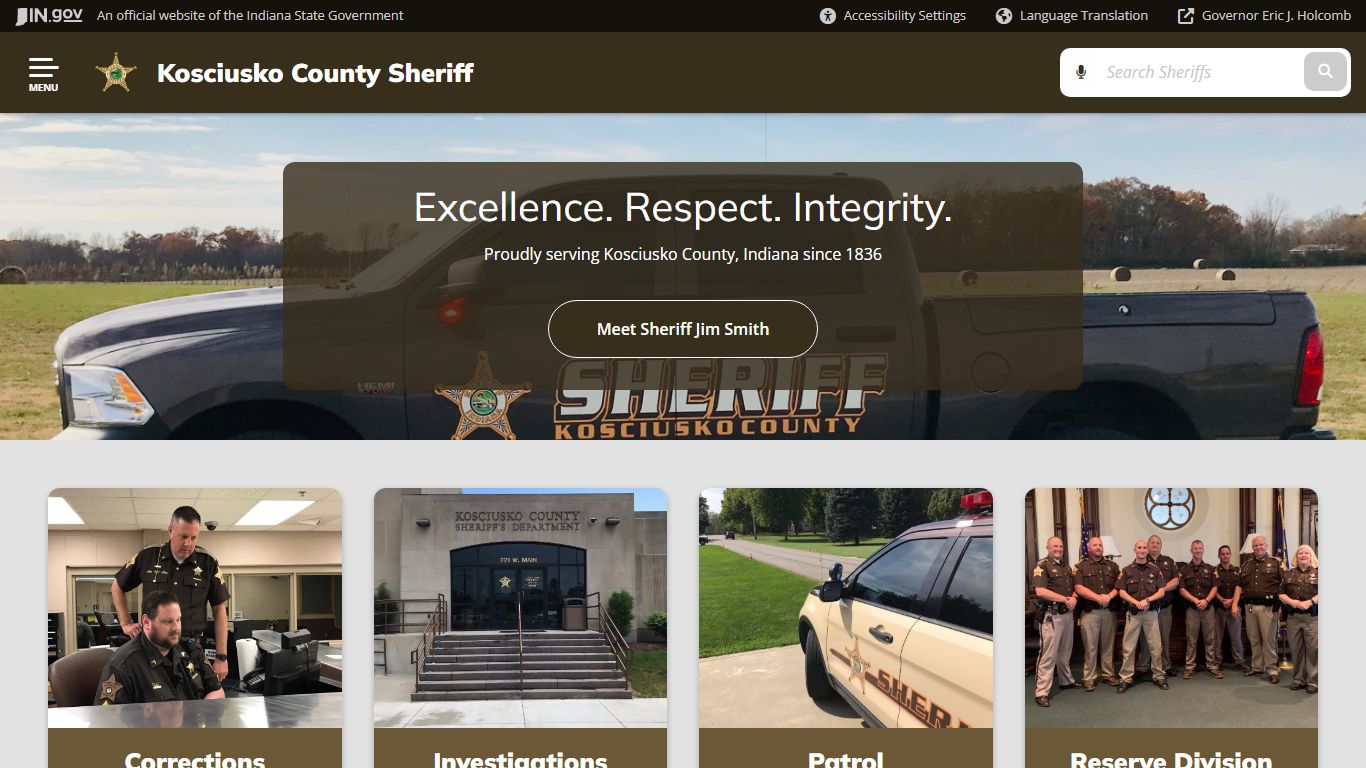 Kosciusko County Sheriff's Office: Home - IN.gov