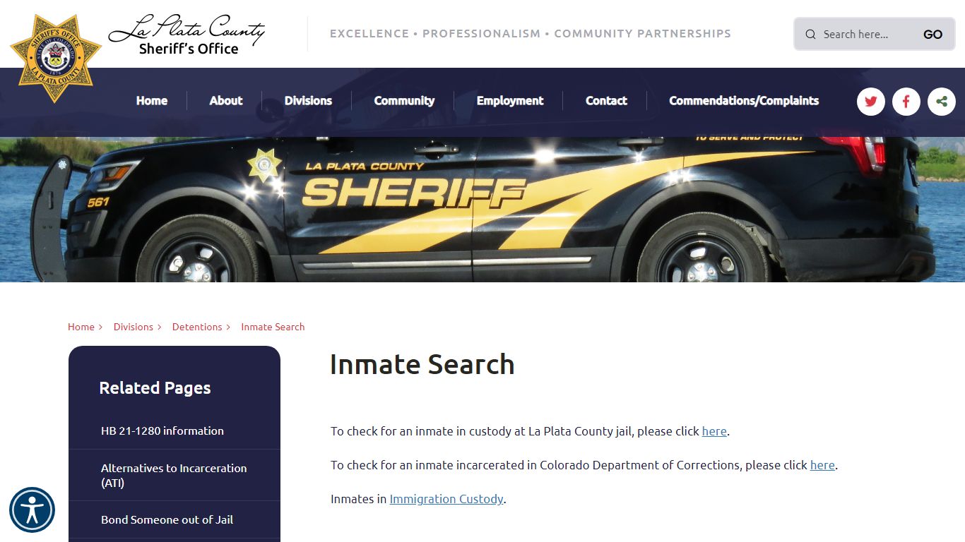 Inmate Search - La Plata County, CO