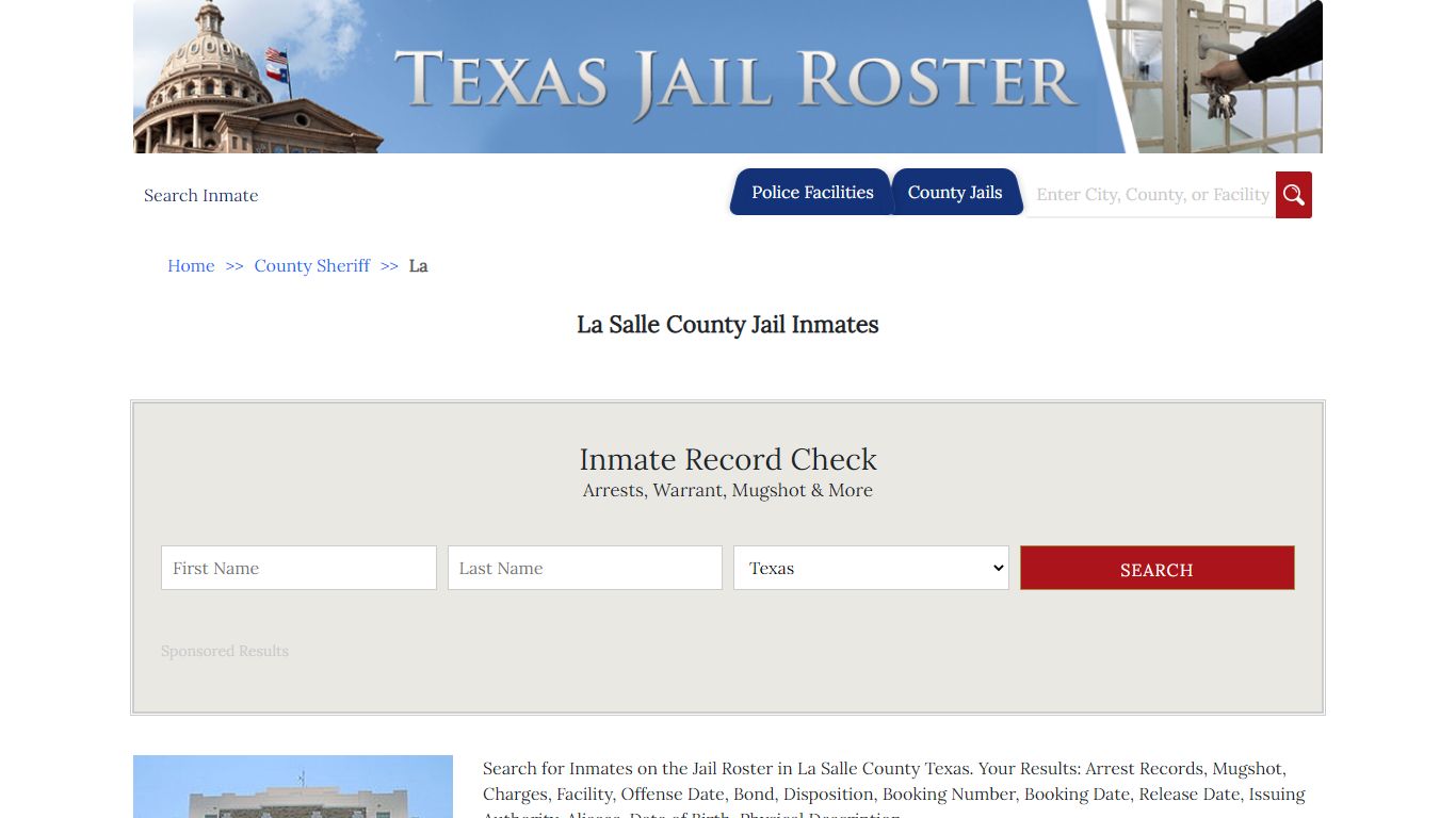 La Salle County Jail Inmates | Jail Roster Search