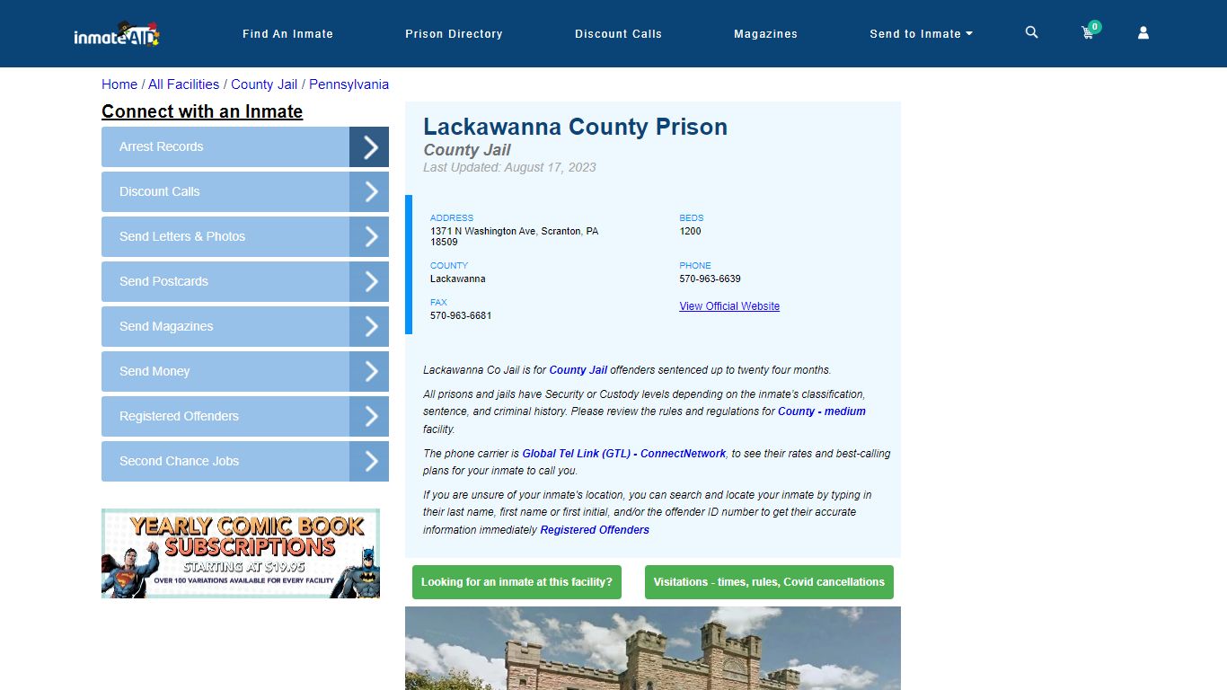 Lackawanna County Prison - Inmate Locator - Scranton, PA