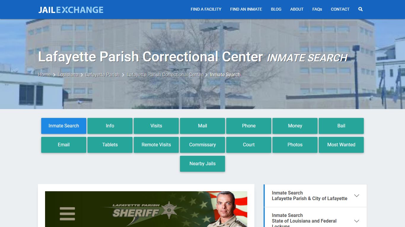 Lafayette Parish Correctional Center Inmate Search - Jail Exchange
