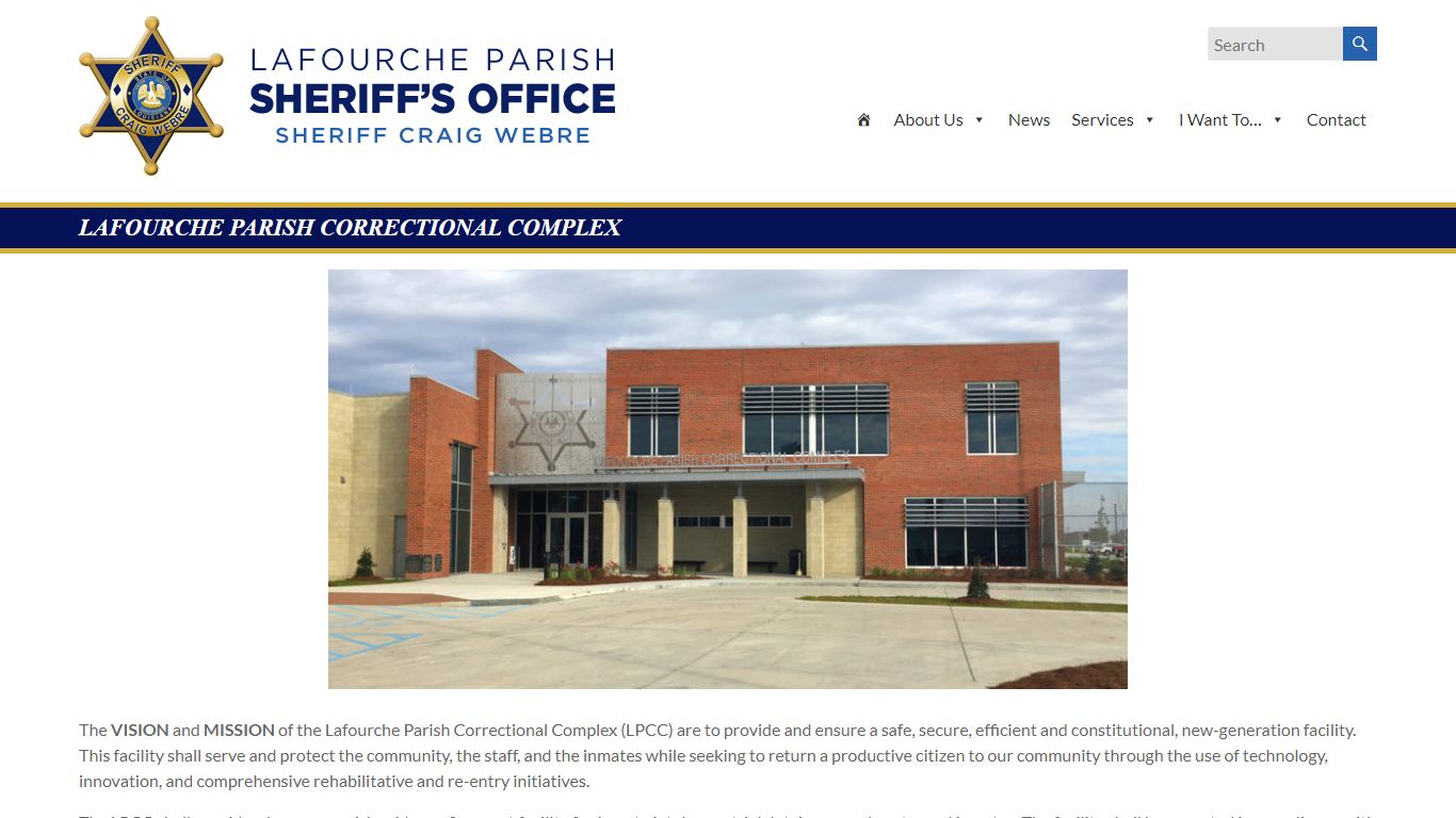 Lafourche Parish Correctional Complex - Lafourche Parish Sheriff's Office