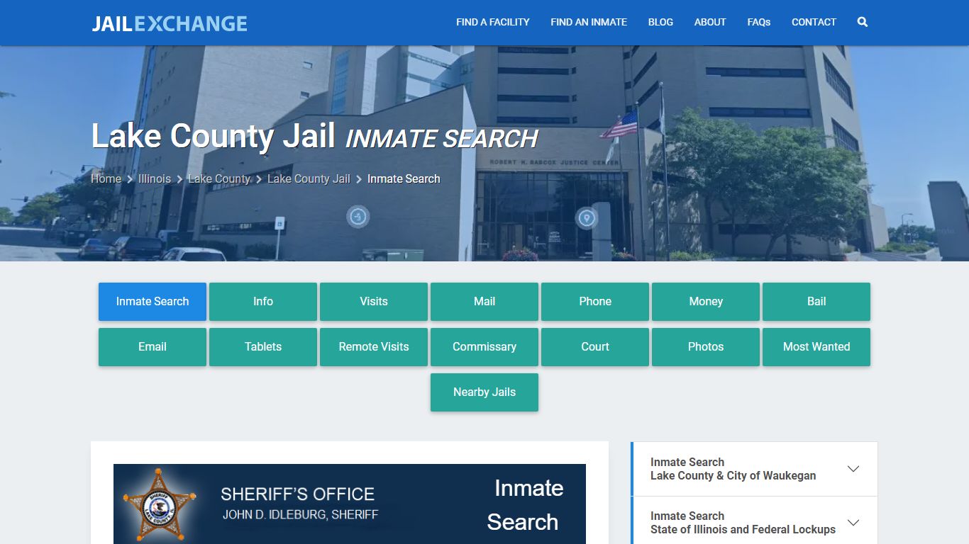Inmate Search: Roster & Mugshots - Lake County Jail, IL