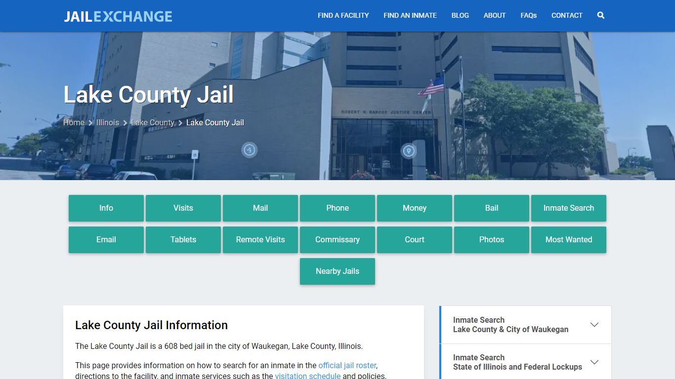 Lake County Jail, IL Inmate Search, Information - Jail Exchange