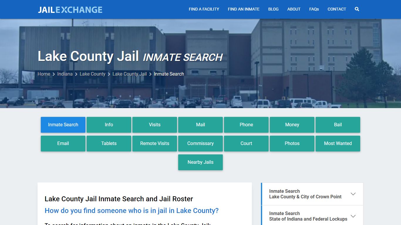 Lake County Jail Inmate Search - Jail Exchange