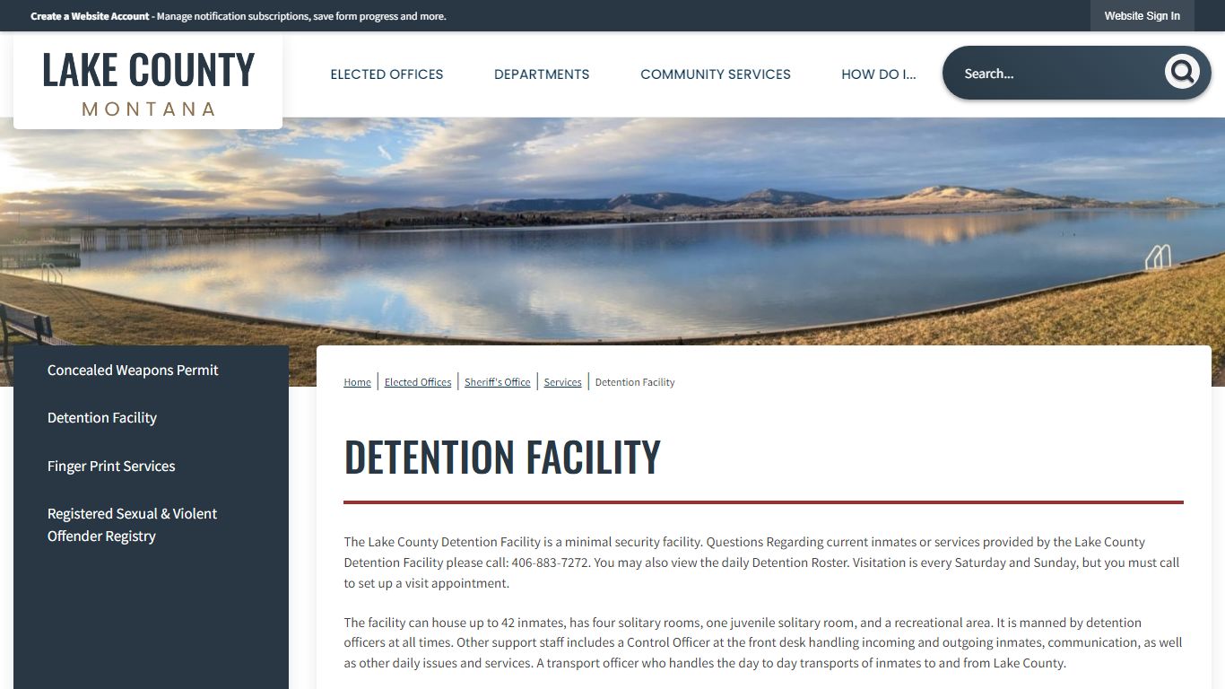 Detention Facility | Lake County, MT