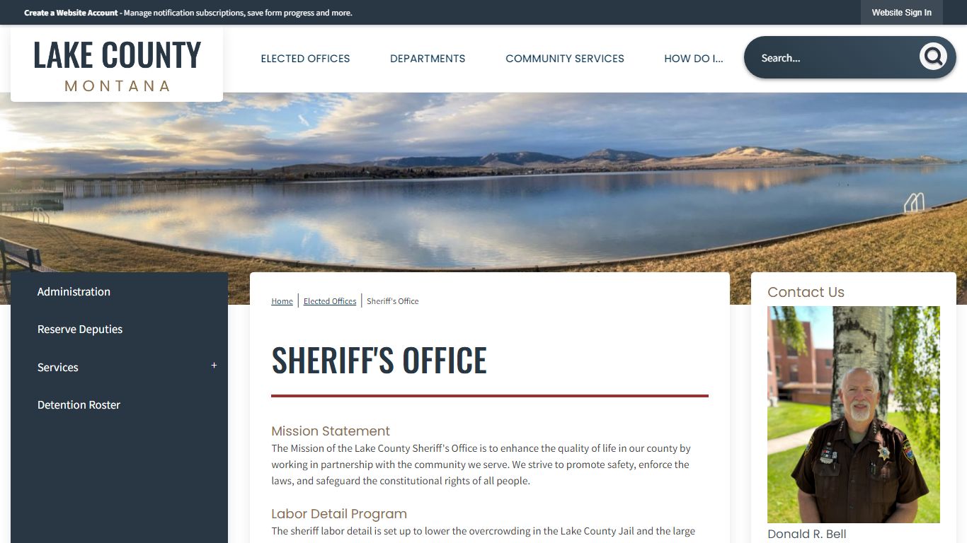 Sheriff's Office | Lake County, MT