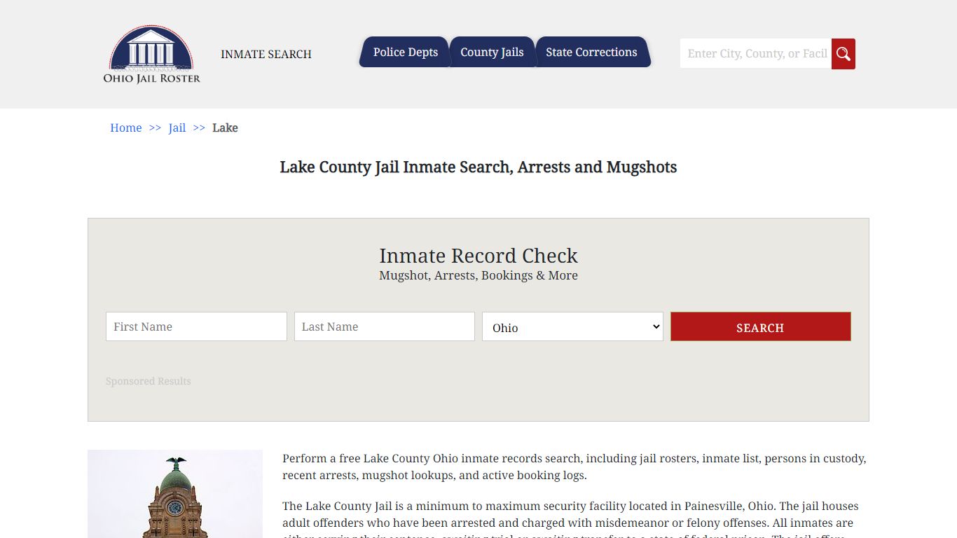 Lake County Jail Inmate Search, Arrests and Mugshots