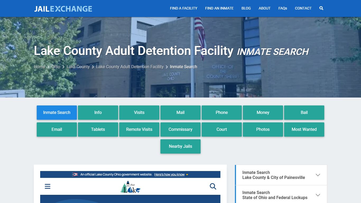 Lake County Adult Detention Facility Inmate Search - Jail Exchange