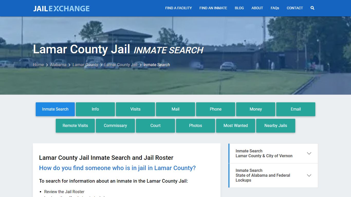Inmate Search: Roster & Mugshots - Lamar County Jail, AL
