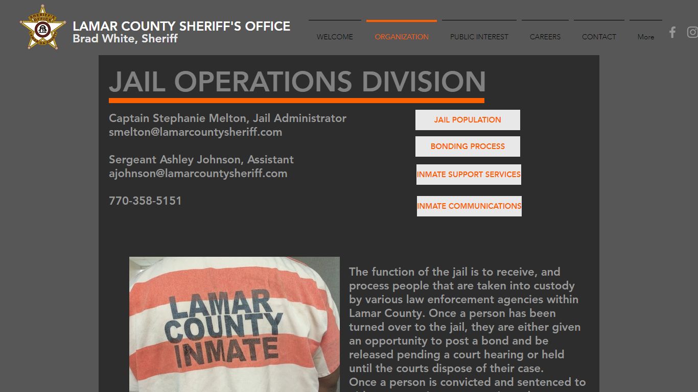 Jail Operations | lamarcountysheriff