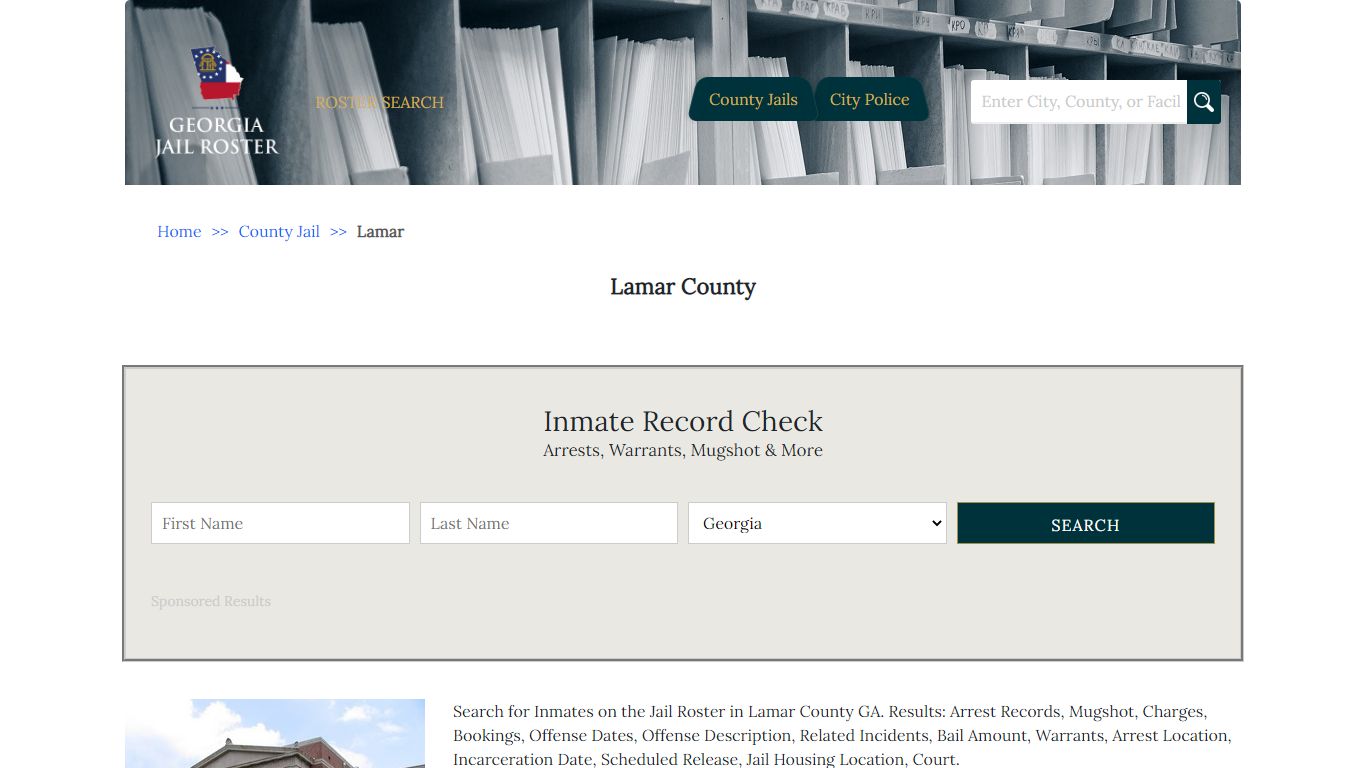 Lamar County | Georgia Jail Inmate Search